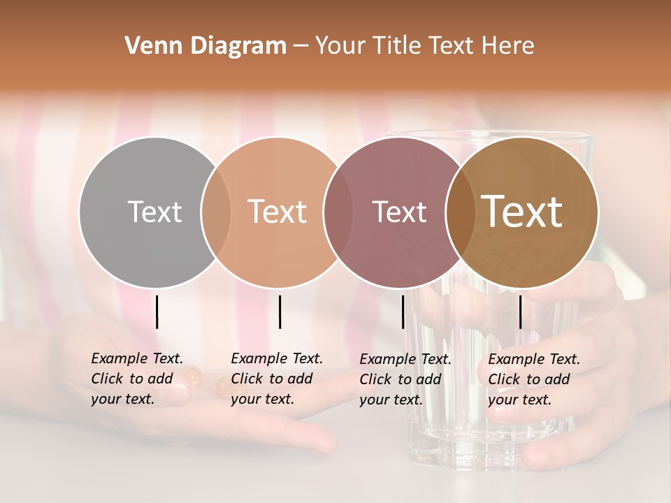 A Woman Taking Vitamin PowerPoint Template