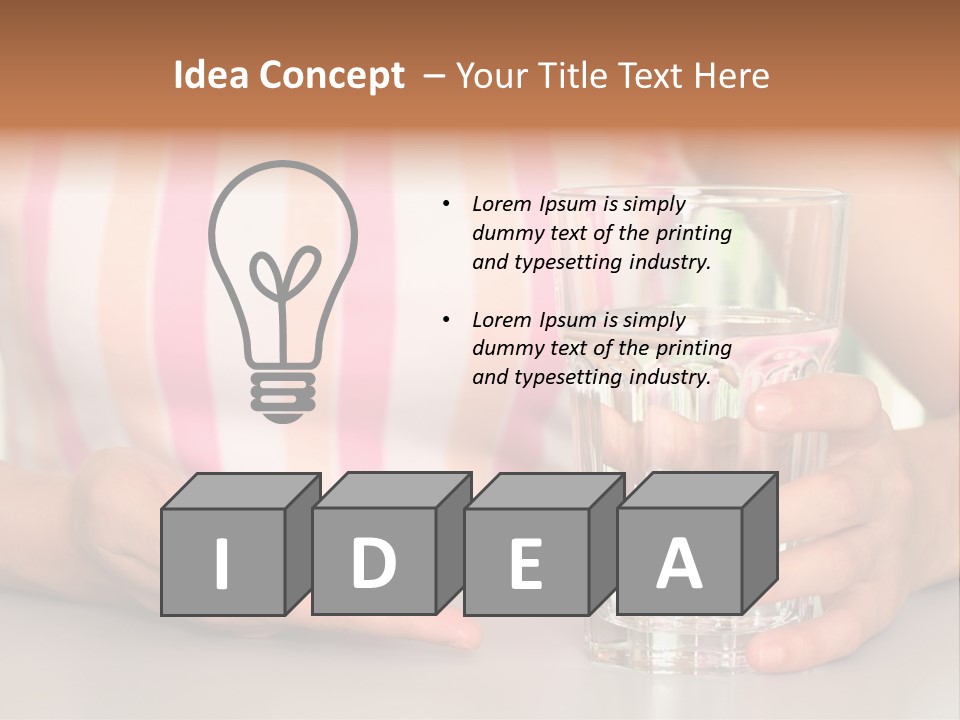 A Woman Taking Vitamin PowerPoint Template