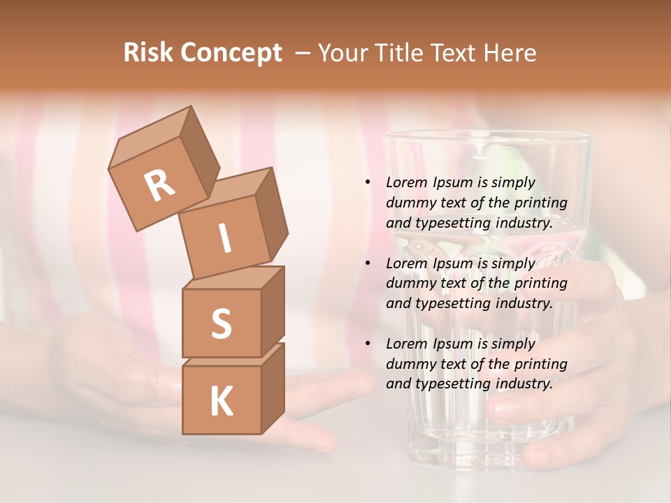 A Woman Taking Vitamin PowerPoint Template