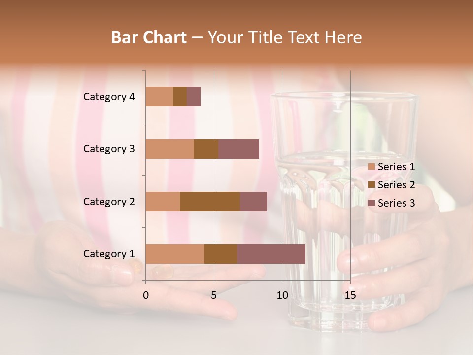 A Woman Taking Vitamin PowerPoint Template