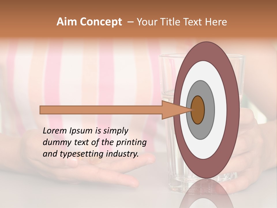 A Woman Taking Vitamin PowerPoint Template