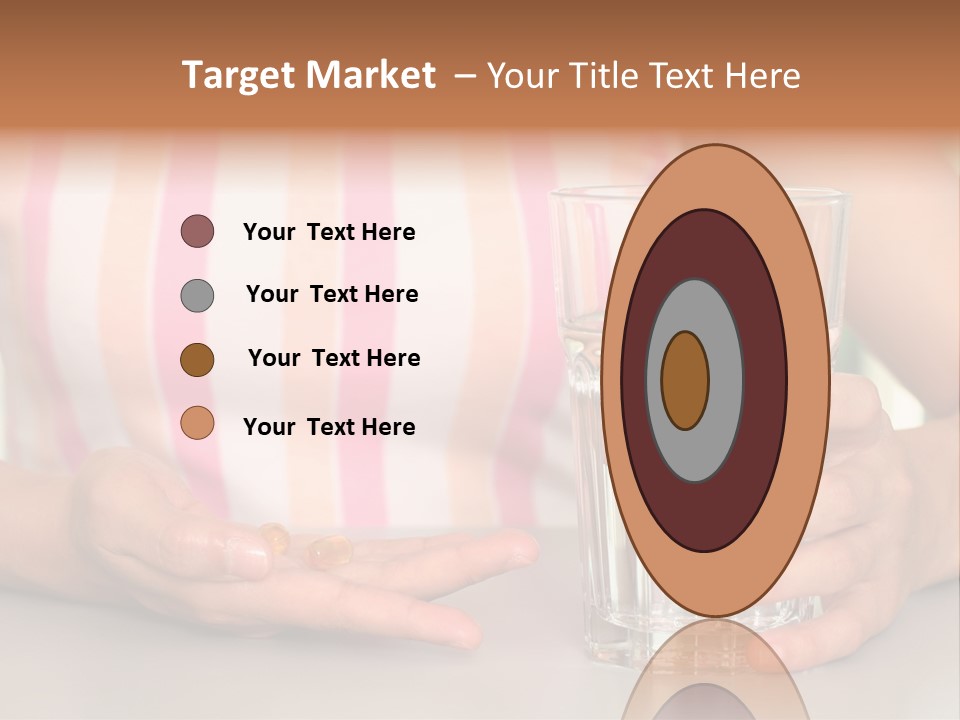 A Woman Taking Vitamin PowerPoint Template