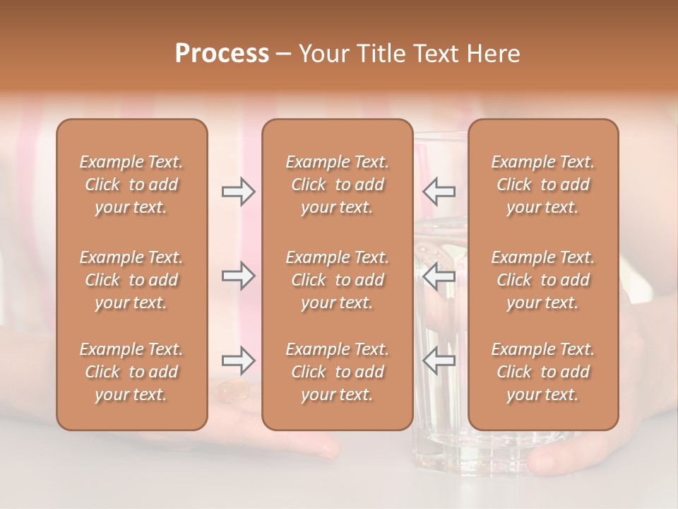 A Woman Taking Vitamin PowerPoint Template