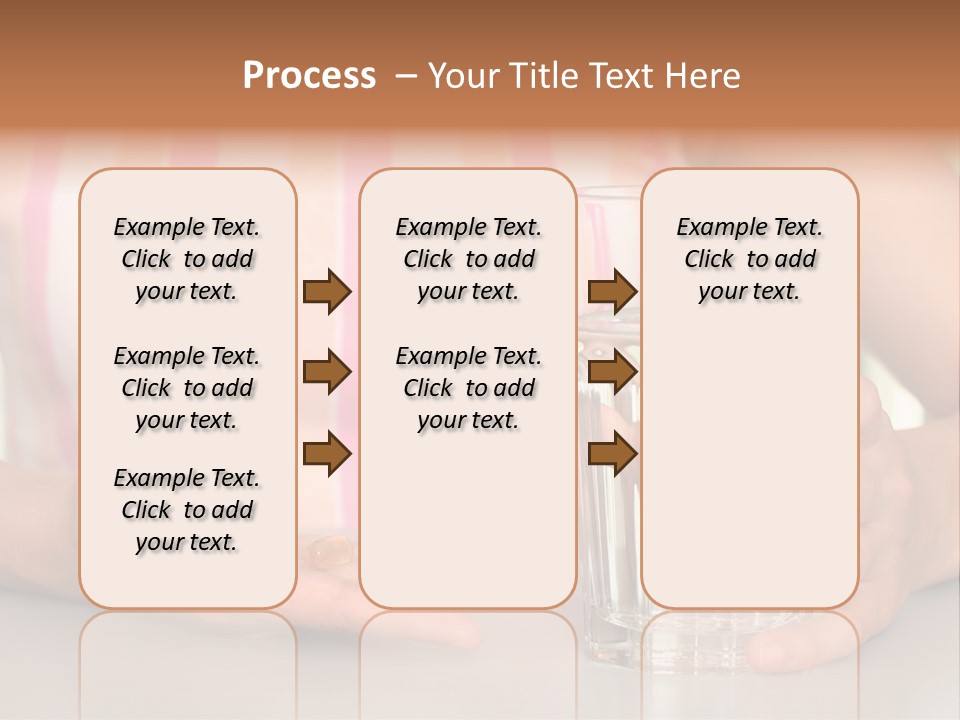 A Woman Taking Vitamin PowerPoint Template