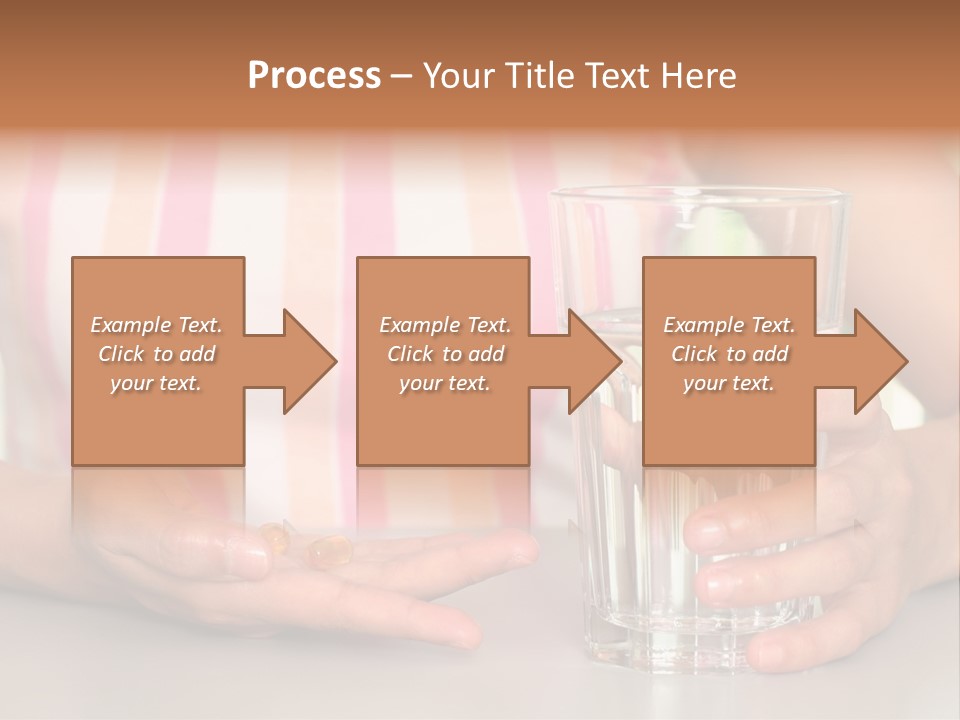 A Woman Taking Vitamin PowerPoint Template