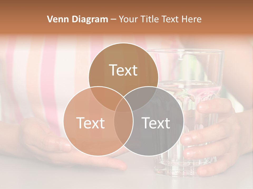 A Woman Taking Vitamin PowerPoint Template
