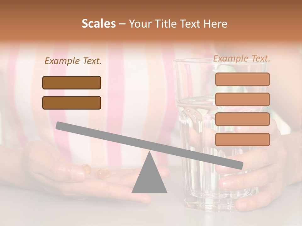 A Woman Taking Vitamin PowerPoint Template