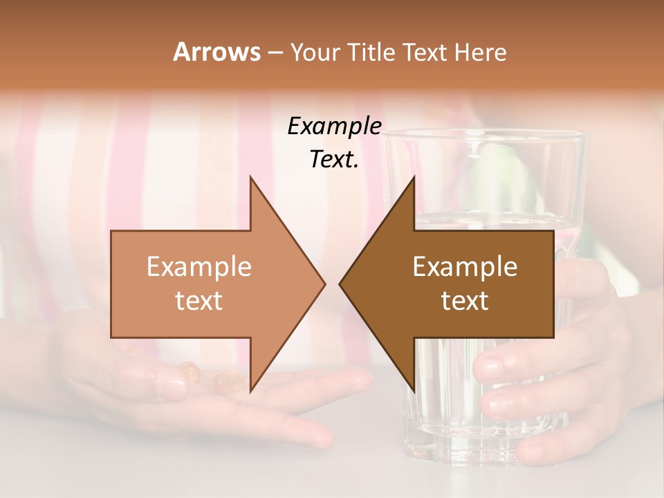 A Woman Taking Vitamin PowerPoint Template