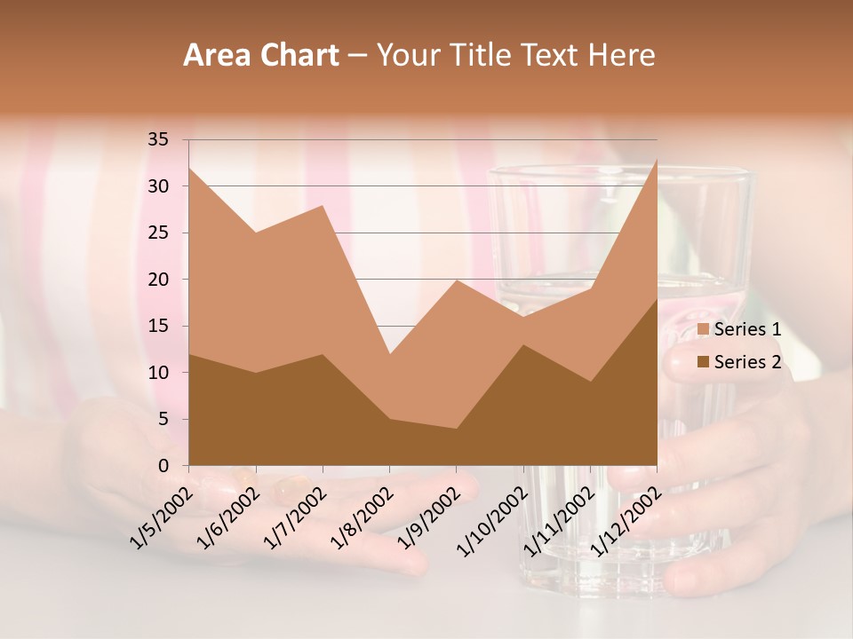 A Woman Taking Vitamin PowerPoint Template
