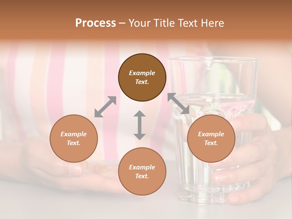 A Woman Taking Vitamin PowerPoint Template