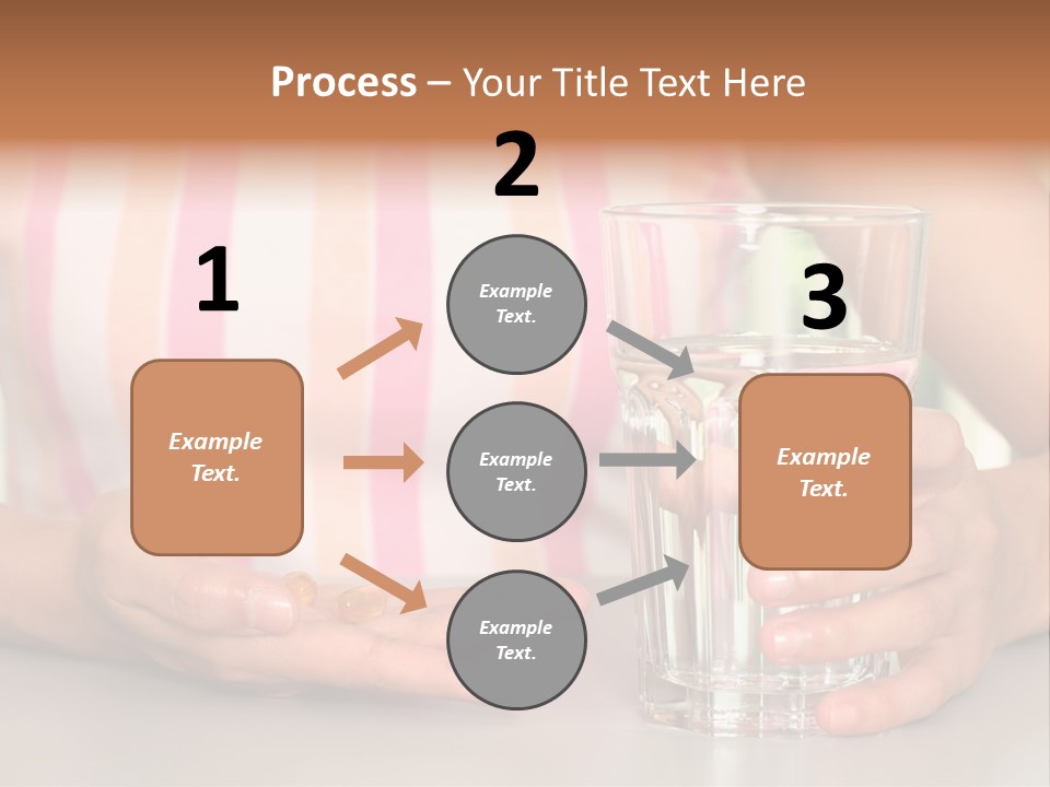 A Woman Taking Vitamin PowerPoint Template