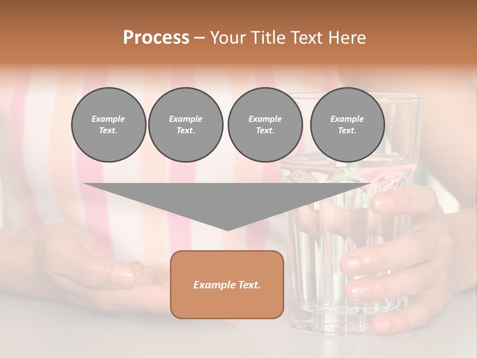 A Woman Taking Vitamin PowerPoint Template