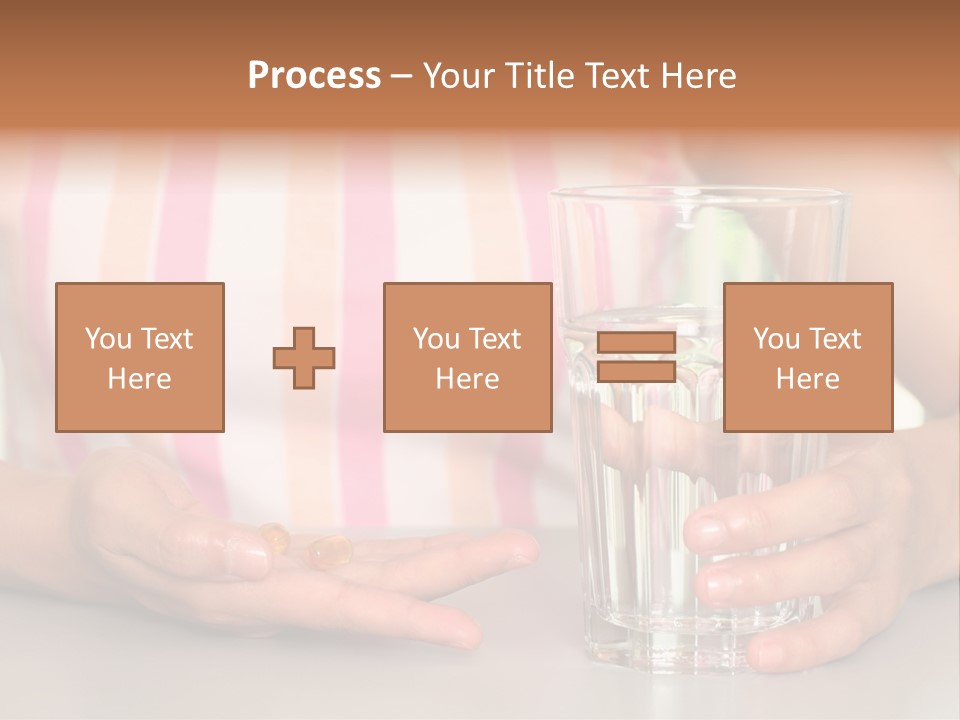 A Woman Taking Vitamin PowerPoint Template