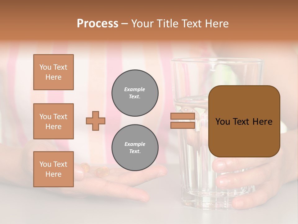A Woman Taking Vitamin PowerPoint Template