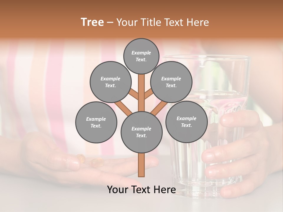 A Woman Taking Vitamin PowerPoint Template