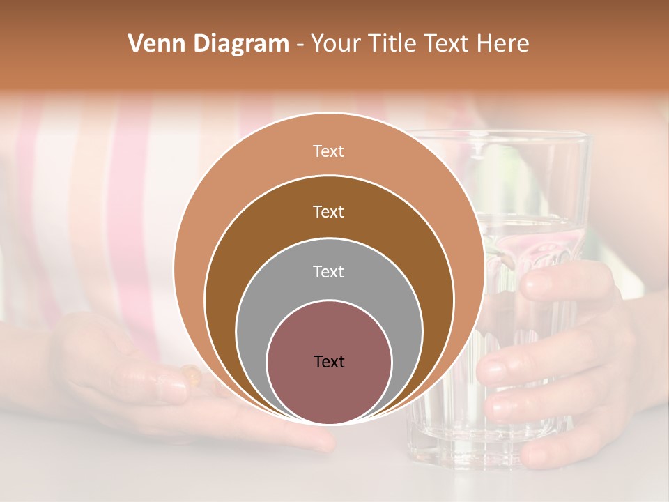 A Woman Taking Vitamin PowerPoint Template