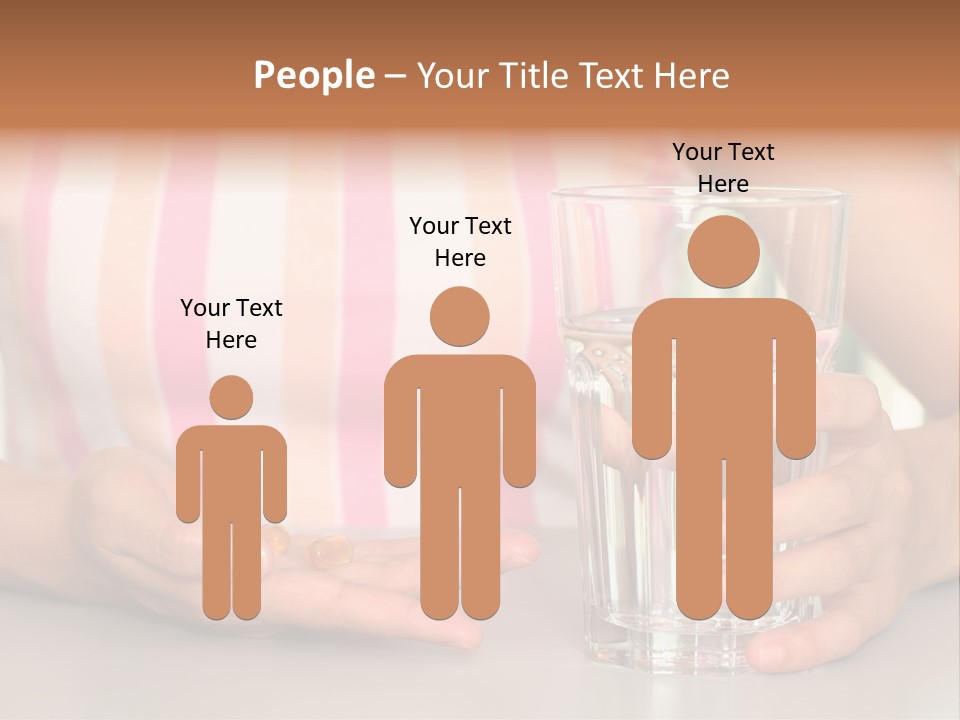 A Woman Taking Vitamin PowerPoint Template