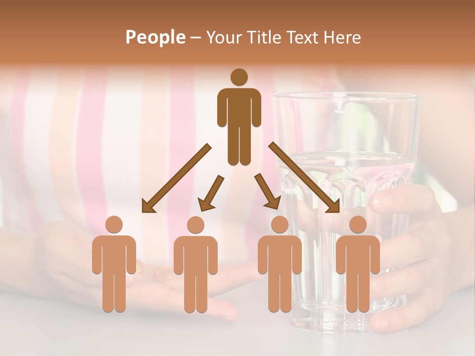 A Woman Taking Vitamin PowerPoint Template