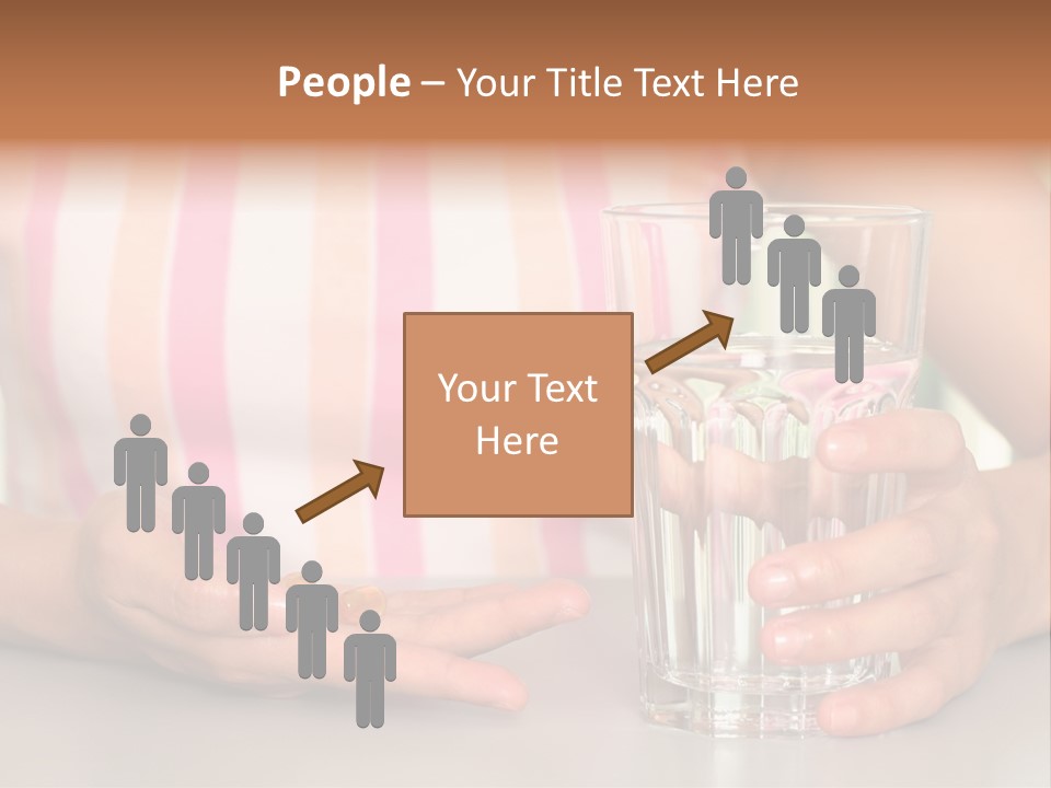 A Woman Taking Vitamin PowerPoint Template
