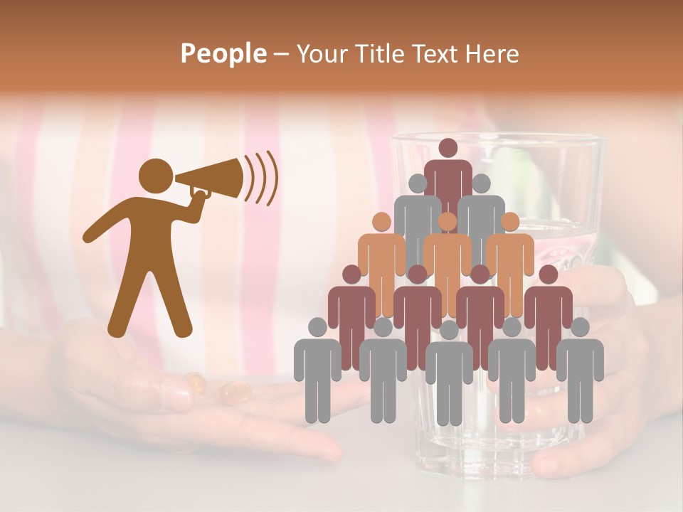 A Woman Taking Vitamin PowerPoint Template