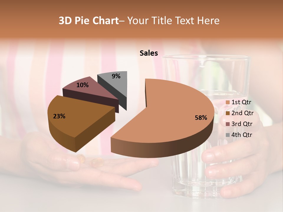 A Woman Taking Vitamin PowerPoint Template