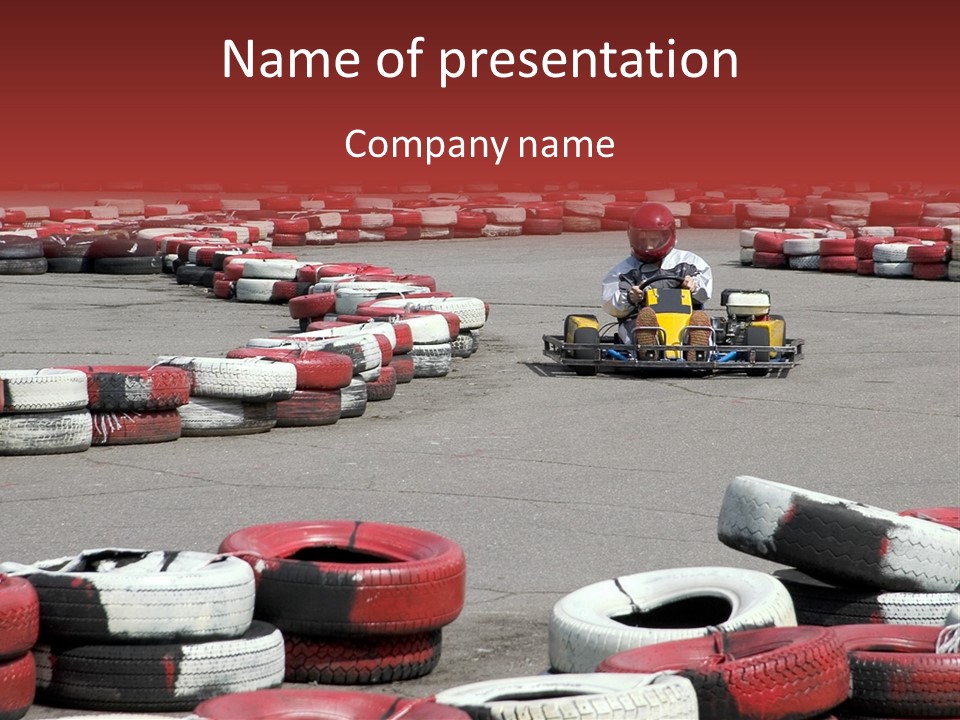 Go-Cart Racing PowerPoint Template