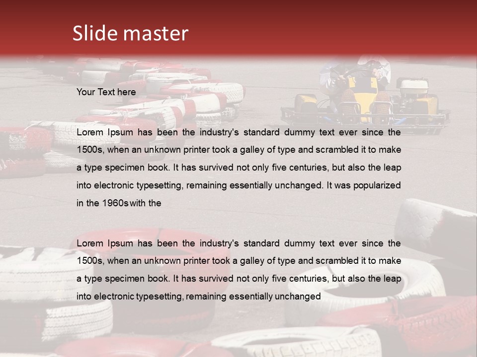 Go-Cart Racing PowerPoint Template