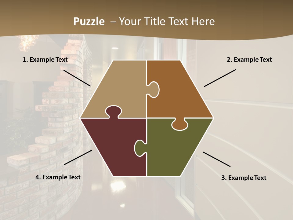 A Modern Office Hall In A New Building PowerPoint Template