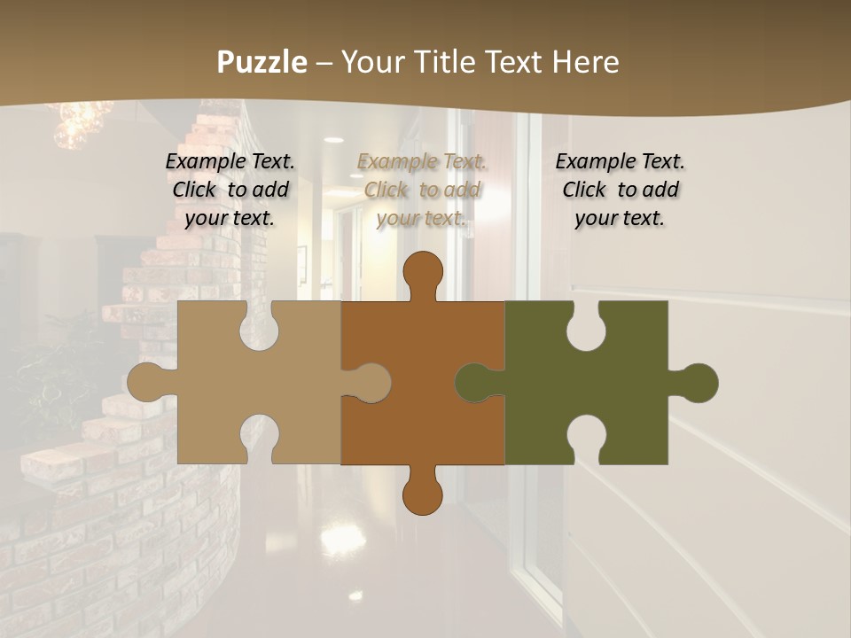 A Modern Office Hall In A New Building PowerPoint Template