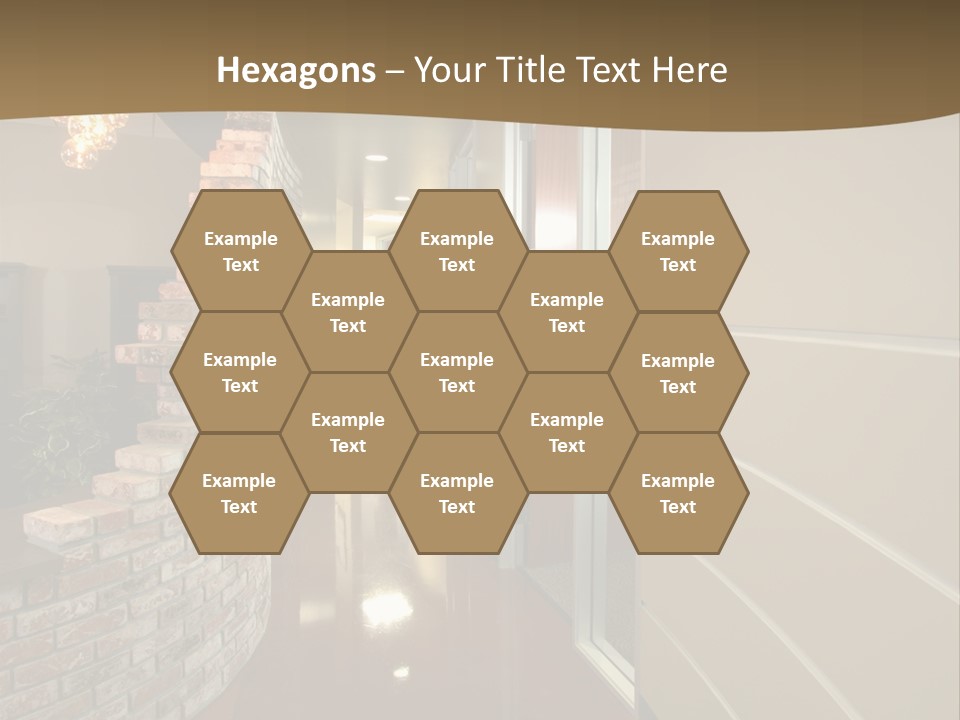A Modern Office Hall In A New Building PowerPoint Template