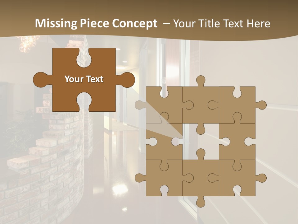 A Modern Office Hall In A New Building PowerPoint Template