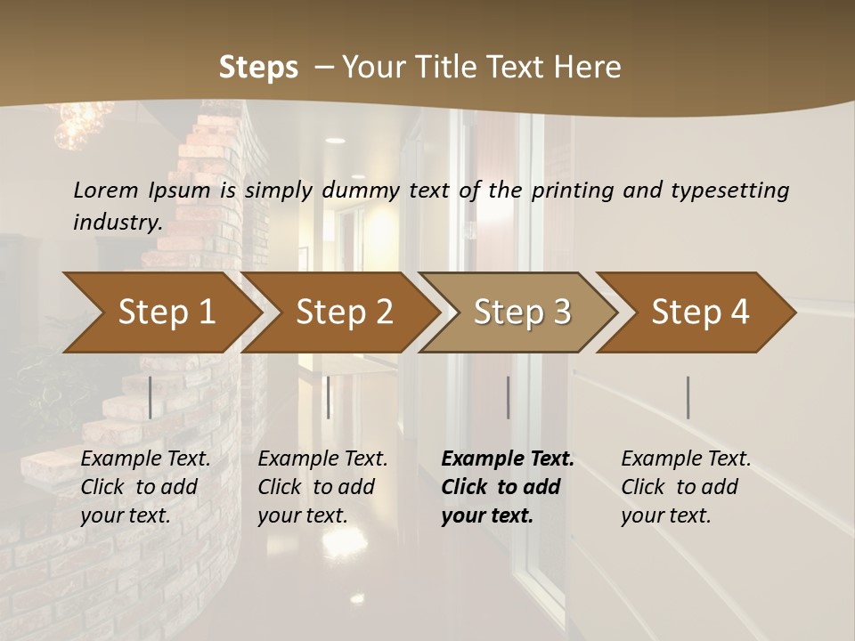 A Modern Office Hall In A New Building PowerPoint Template