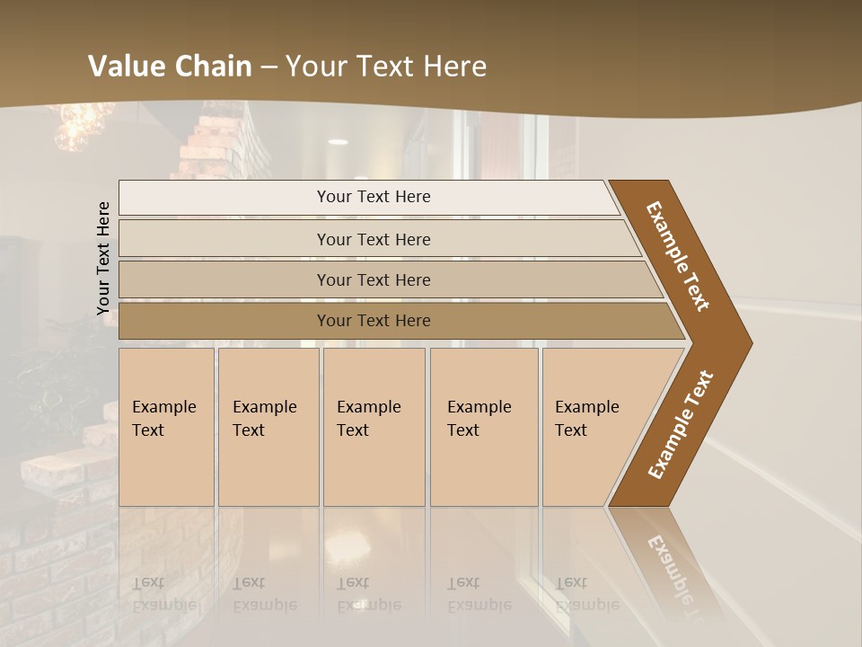 A Modern Office Hall In A New Building PowerPoint Template