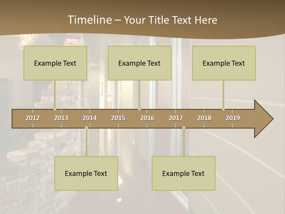 A Modern Office Hall In A New Building PowerPoint Template