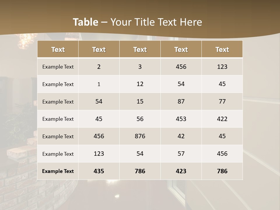 A Modern Office Hall In A New Building PowerPoint Template