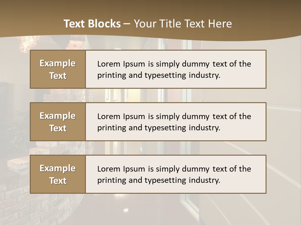 A Modern Office Hall In A New Building PowerPoint Template