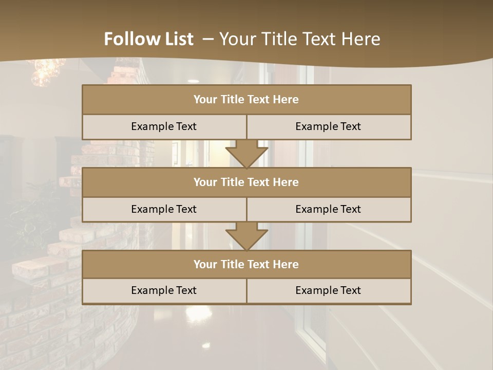 A Modern Office Hall In A New Building PowerPoint Template