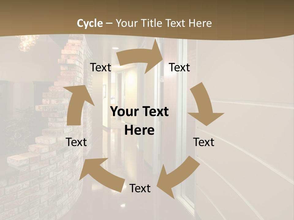 A Modern Office Hall In A New Building PowerPoint Template