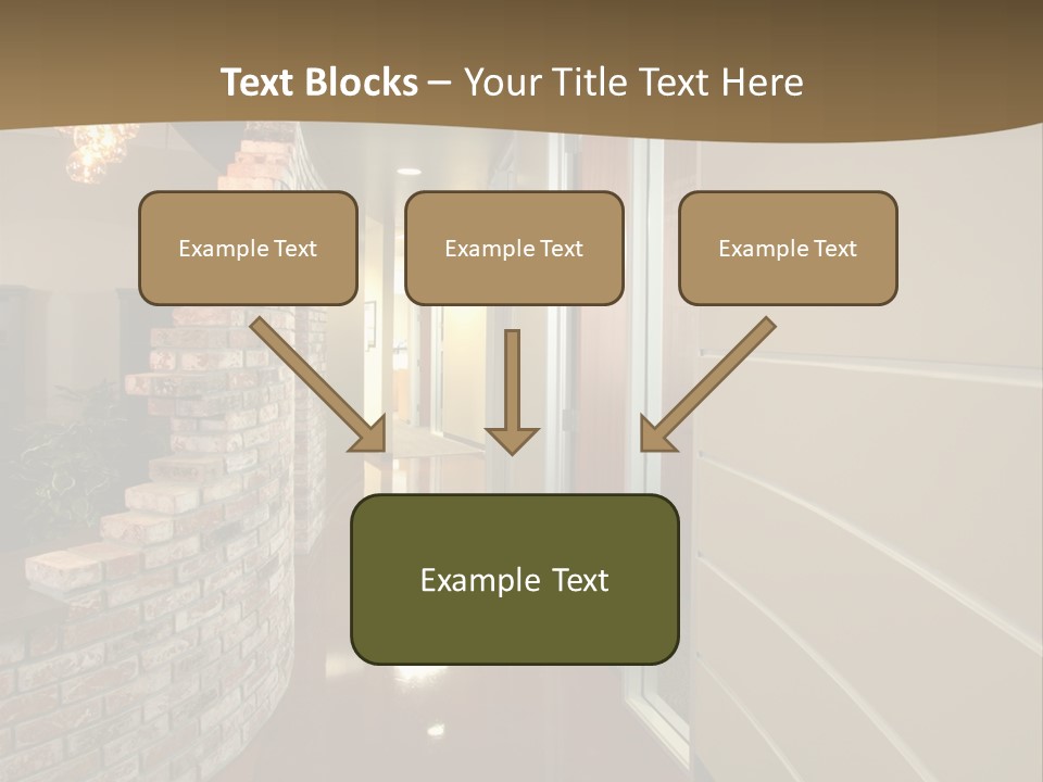 A Modern Office Hall In A New Building PowerPoint Template