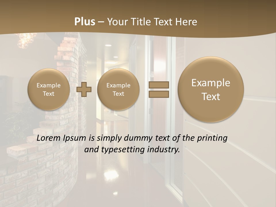 A Modern Office Hall In A New Building PowerPoint Template