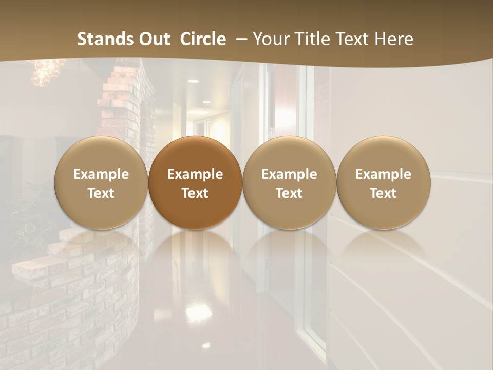 A Modern Office Hall In A New Building PowerPoint Template