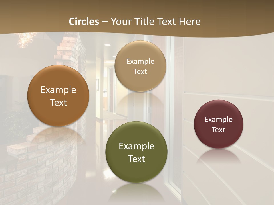 A Modern Office Hall In A New Building PowerPoint Template