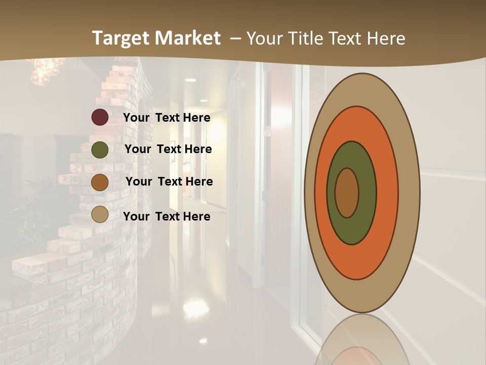 A Modern Office Hall In A New Building PowerPoint Template