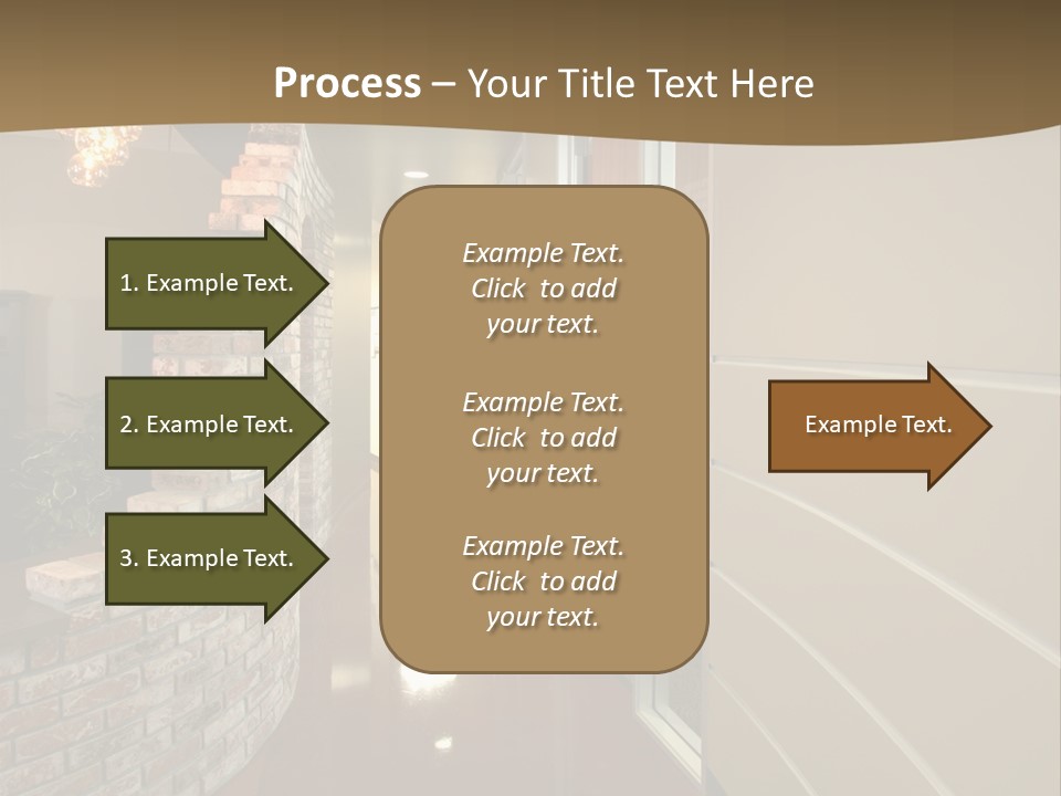 A Modern Office Hall In A New Building PowerPoint Template