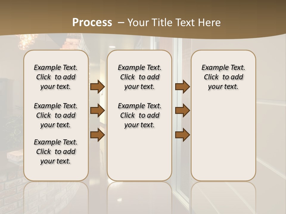 A Modern Office Hall In A New Building PowerPoint Template