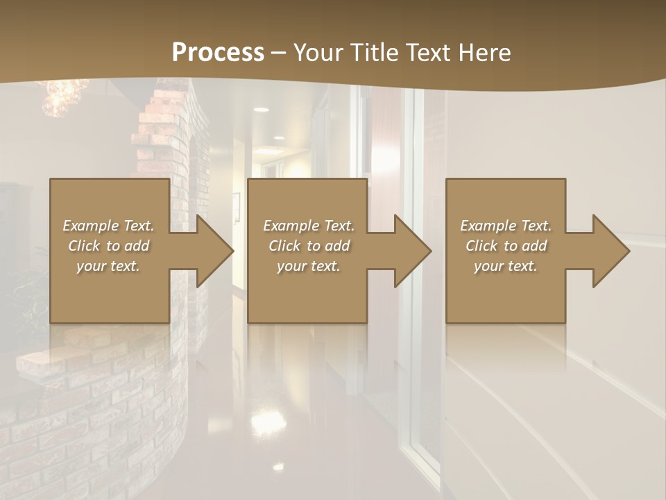 A Modern Office Hall In A New Building PowerPoint Template