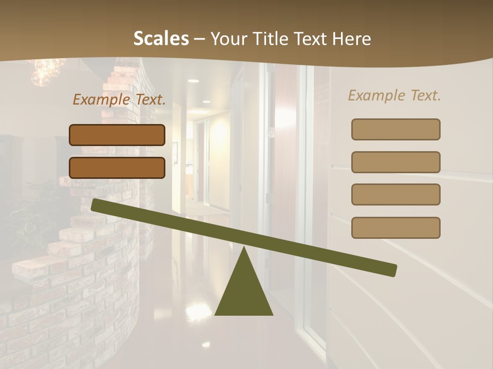 A Modern Office Hall In A New Building PowerPoint Template