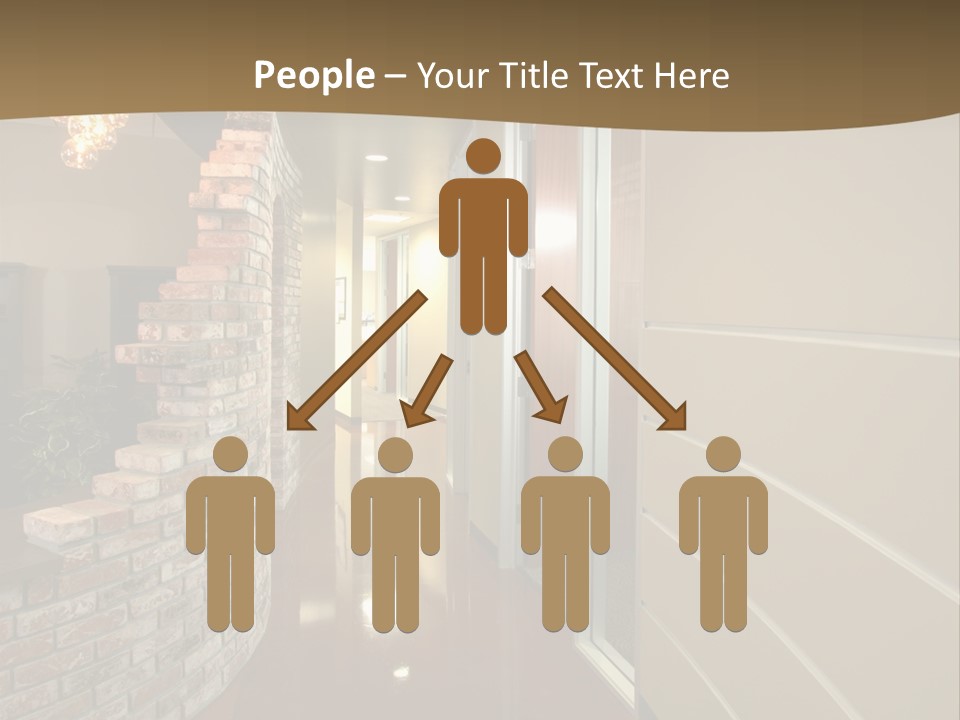 A Modern Office Hall In A New Building PowerPoint Template