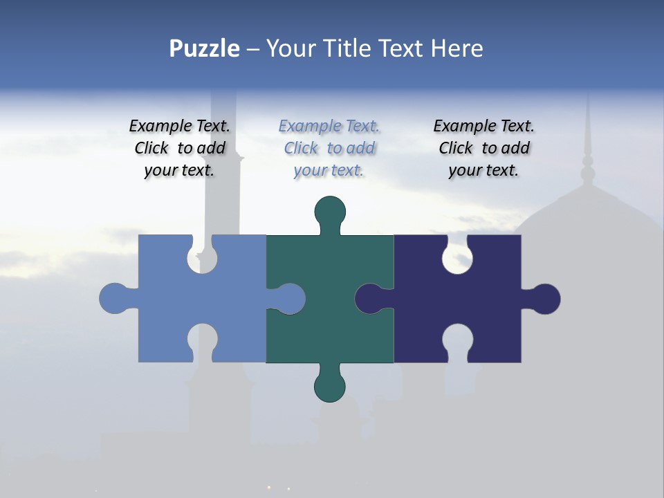 A Silhouette Of A Building With A Sky In The Background PowerPoint Template