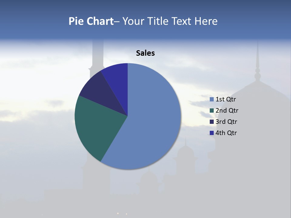 A Silhouette Of A Building With A Sky In The Background PowerPoint Template